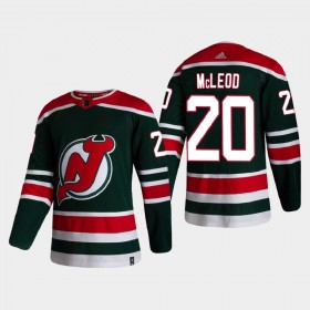 New Jersey Devils Hockeydrakt Michael McLeod 20 2020-2021 Reverse Retro Authentic - Herre